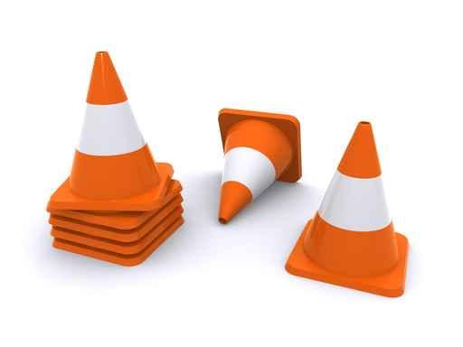 traffic cones Wall Decal