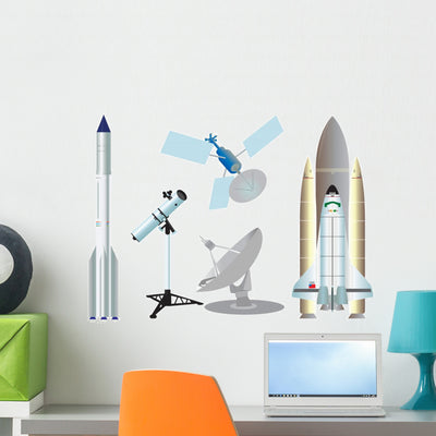 Space Elements shown on a wall