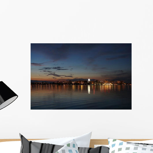 Downtown Skyline Madison Capital Wall Decal