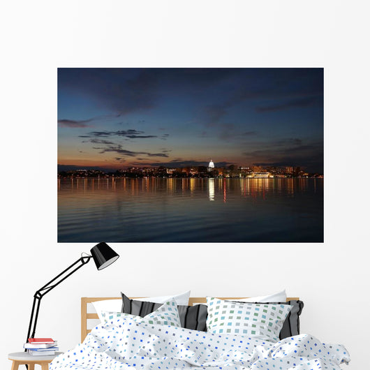 Downtown Skyline Madison Capital Wall Decal