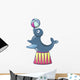 Walrus Circus Icon Cartoon Wall Decal