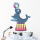 Walrus Circus Icon Cartoon Wall Decal