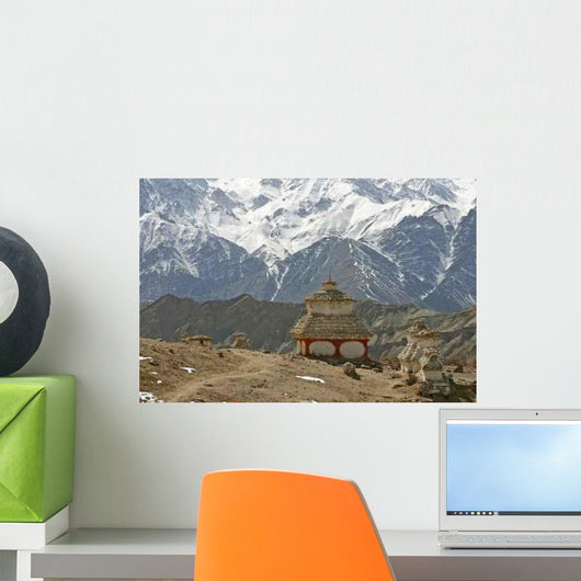 Stupa Himalayas Buddhistic Symbol Wall Decal