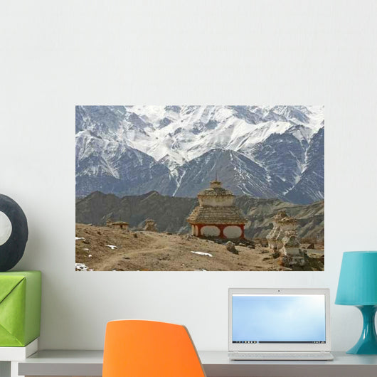 Stupa Himalayas Buddhistic Symbol Wall Decal