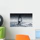 Windsurfing With Water Drops On Camera Lens Wall Mural