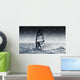 Windsurfing With Water Drops On Camera Lens Wall Mural