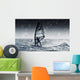 Windsurfing With Water Drops On Camera Lens Wall Mural