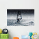 Windsurfing With Water Drops On Camera Lens Wall Mural