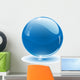 blue crystal sphere Wall Decal