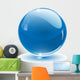 blue crystal sphere Wall Decal