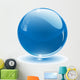 blue crystal sphere Wall Decal
