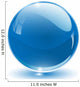 blue crystal sphere Wall Decal