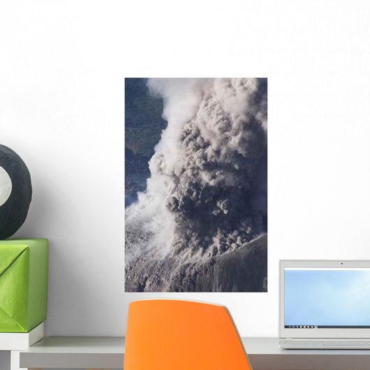 Explosion Du Volcan Santiaguito Wall Decal Design 2