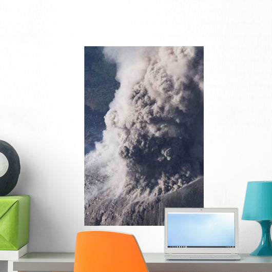 Explosion Du Volcan Santiaguito Wall Decal Design 2