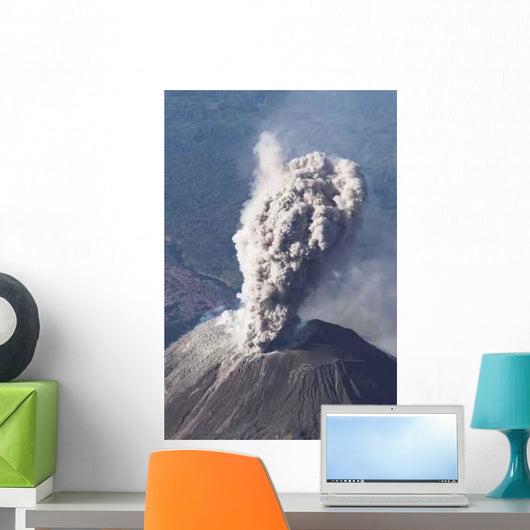Explosion Du Volcan Santiaguito Wall Decal Design 1