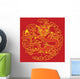 Red Chinese Dragon Wall Mural