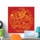 Red Chinese Dragon Wall Mural