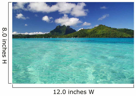 View of Bora Bora Island Wall Mural