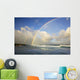Hawaii, Maui, Double rainbow offshore of Hookipa Beach Wall Mural