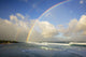 Hawaii, Maui, Double rainbow offshore of Hookipa Beach Wall Mural