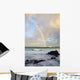 Hawaii, Maui, Rainbow offshore of Hookipa Beach at sunrise Wall Mural