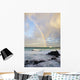 Hawaii, Maui, Rainbow offshore of Hookipa Beach at sunrise Wall Mural