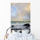 Hawaii, Maui, Rainbow offshore of Hookipa Beach at sunrise Wall Mural