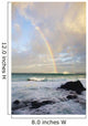 Hawaii, Maui, Rainbow offshore of Hookipa Beach at sunrise Wall Mural