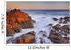 California, Malibu, Sunset over rocky ocean coastline Wall Mural