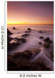 California, Malibu, Sunset over rocky ocean coastline Wall Mural