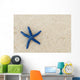 Fiji, Viti Levu Island, Blue sea star on beach at Shangri-La resort Wall Mural