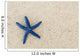 Fiji, Viti Levu Island, Blue sea star on beach at Shangri-La resort Wall Mural