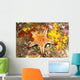 Mexico, Gulf sea star on colorful coral Wall Mural