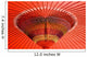 Japan, Tokyo, Asakusa, Red open umbrella Wall Mural