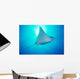 Hawaii, Spotted Eagle Ray sunburst Wall Mural