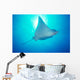 Hawaii, Spotted Eagle Ray sunburst Wall Mural