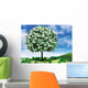 Money Tree with Landscape Wall Mural