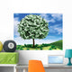Money Tree with Landscape Wall Mural