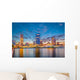 Milwaukee Wisconsin Usa Skyline Evening Wall Decal