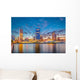 Milwaukee Wisconsin Usa Skyline Evening Wall Decal