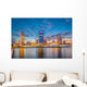 Milwaukee Wisconsin Usa Skyline Evening Wall Decal