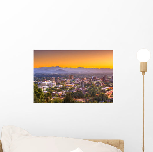 Asheville North Caroilna Usa City Scape Wall Decal