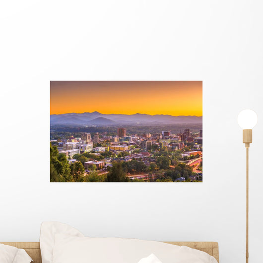 Asheville North Caroilna Usa City Scape Wall Decal