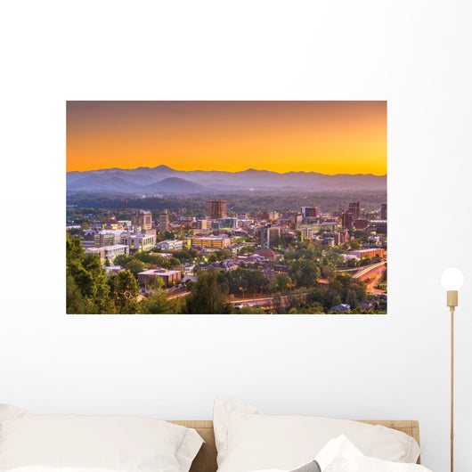 Asheville North Caroilna Usa City Scape Wall Decal