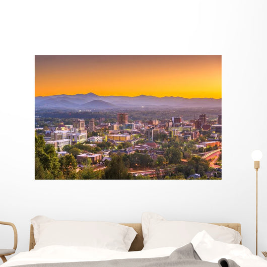 Asheville North Caroilna Usa City Scape Wall Decal