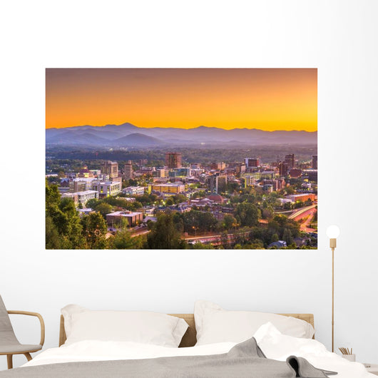 Asheville North Caroilna Usa City Scape Wall Decal