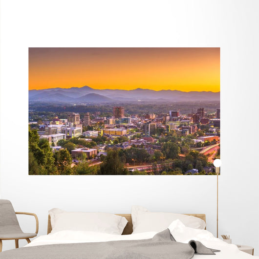 Asheville North Caroilna Usa City Scape Wall Decal
