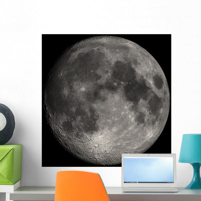 Moon shown on a wall