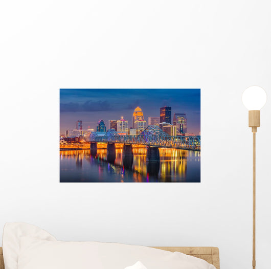Louisville Kentucky Usa Skyline & Bridge Wall Decal