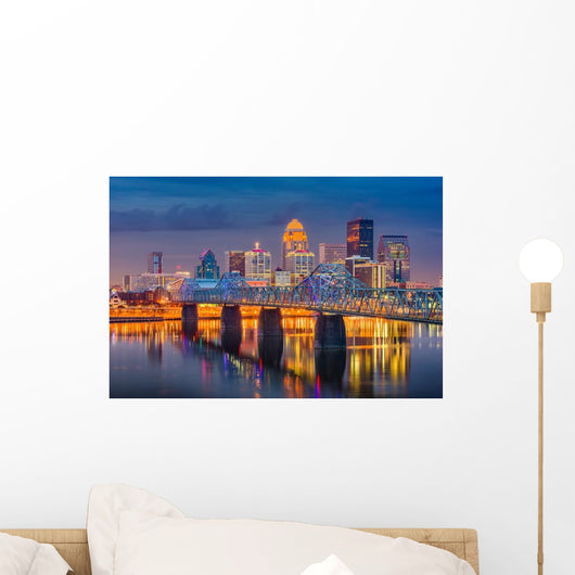 Louisville Kentucky Usa Skyline & Bridge Wall Decal